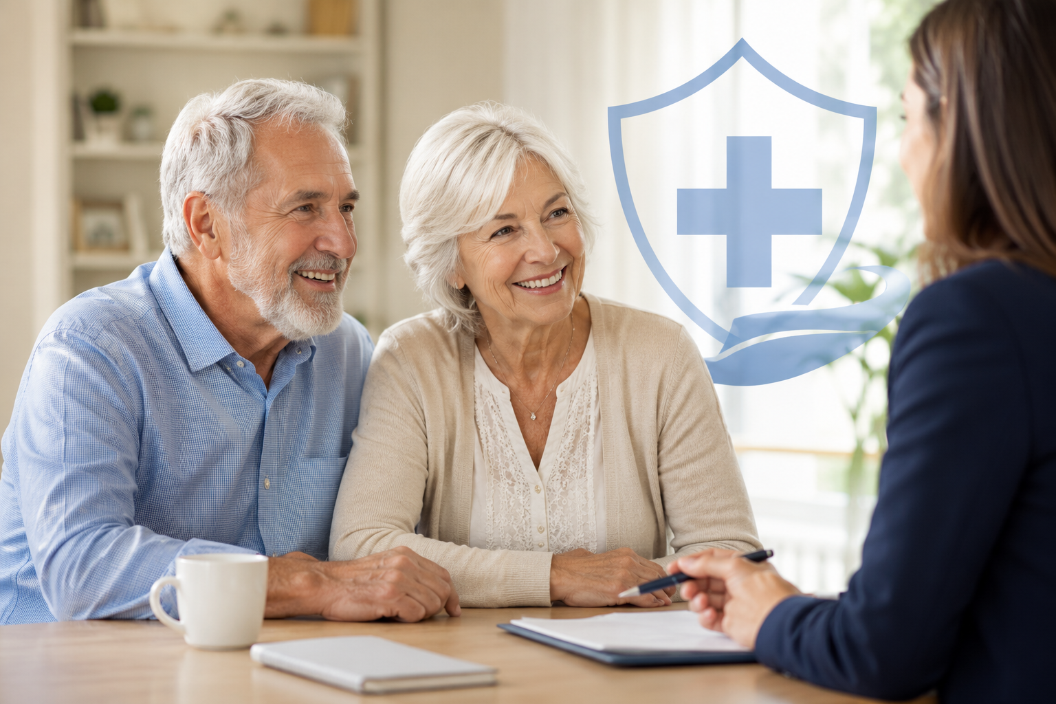 Seniors reviewing Medicare Supplement options